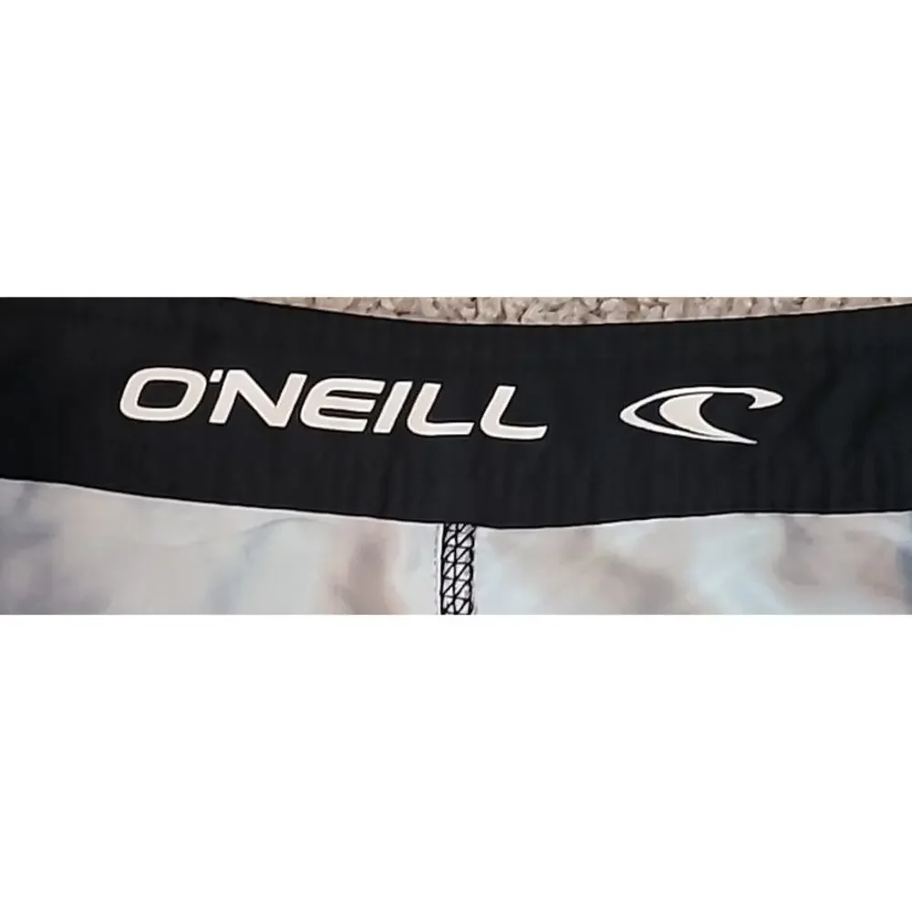 O’Neill Leaf Print Swim Trunks Size 28 Mens Boardshorts Beach Surf GUC